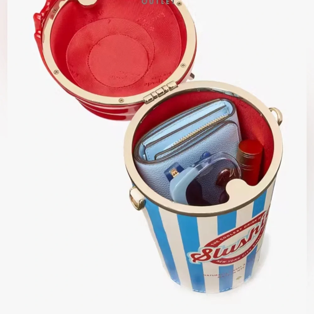 NWT Kate Spade 3D 🍒 Slushy Slushie  Cup Crossbody Bag - Picture 6 of 8